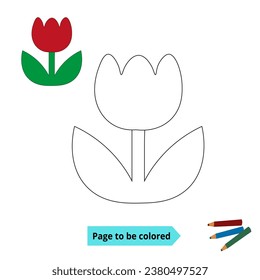 Tulip flowers colouring pages images stock photos d objects vectors