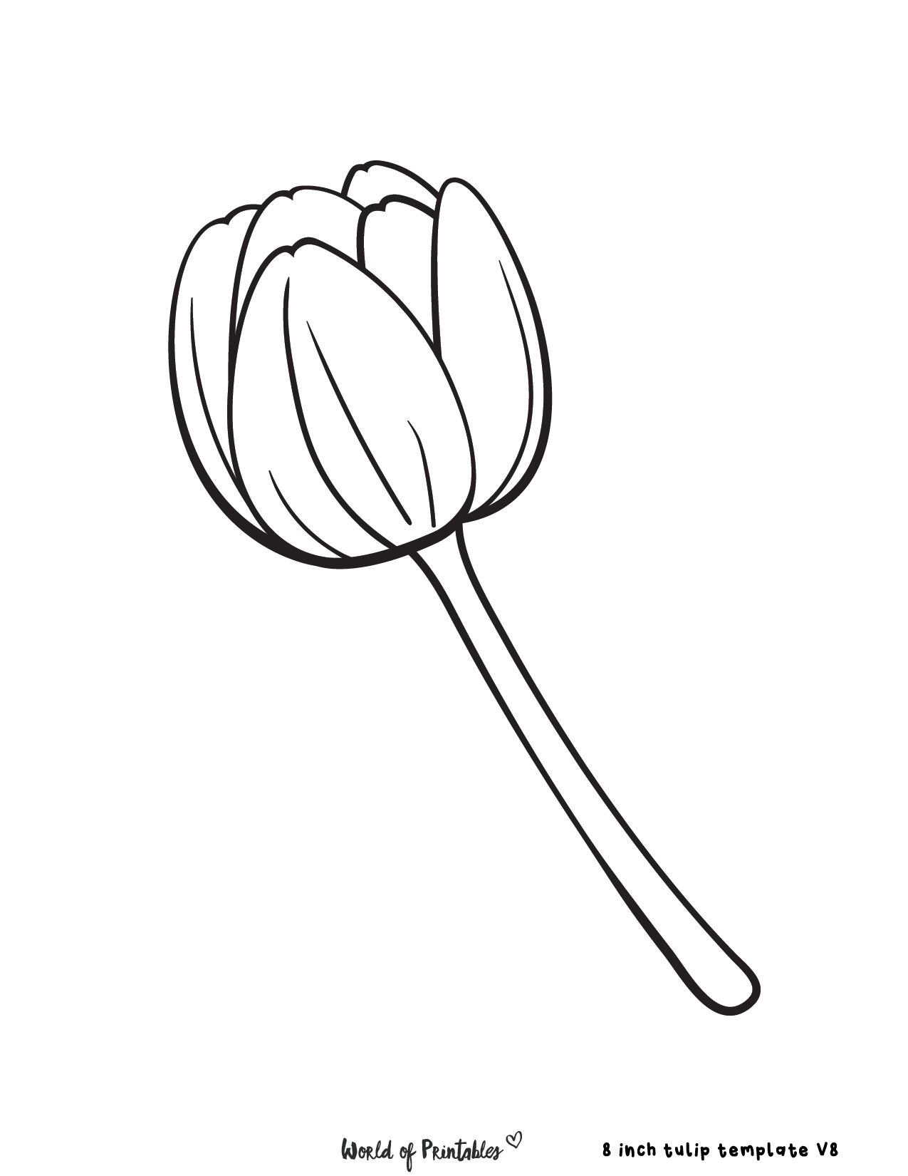 Tulip template best printables to choose from