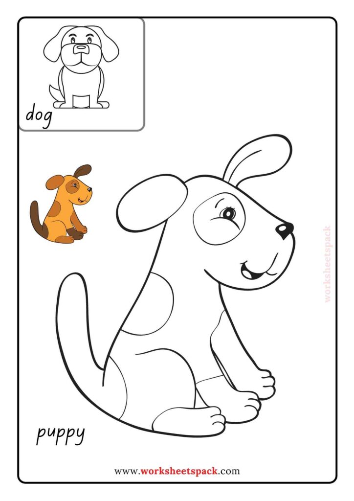 Cute baby animal coloring pages printable