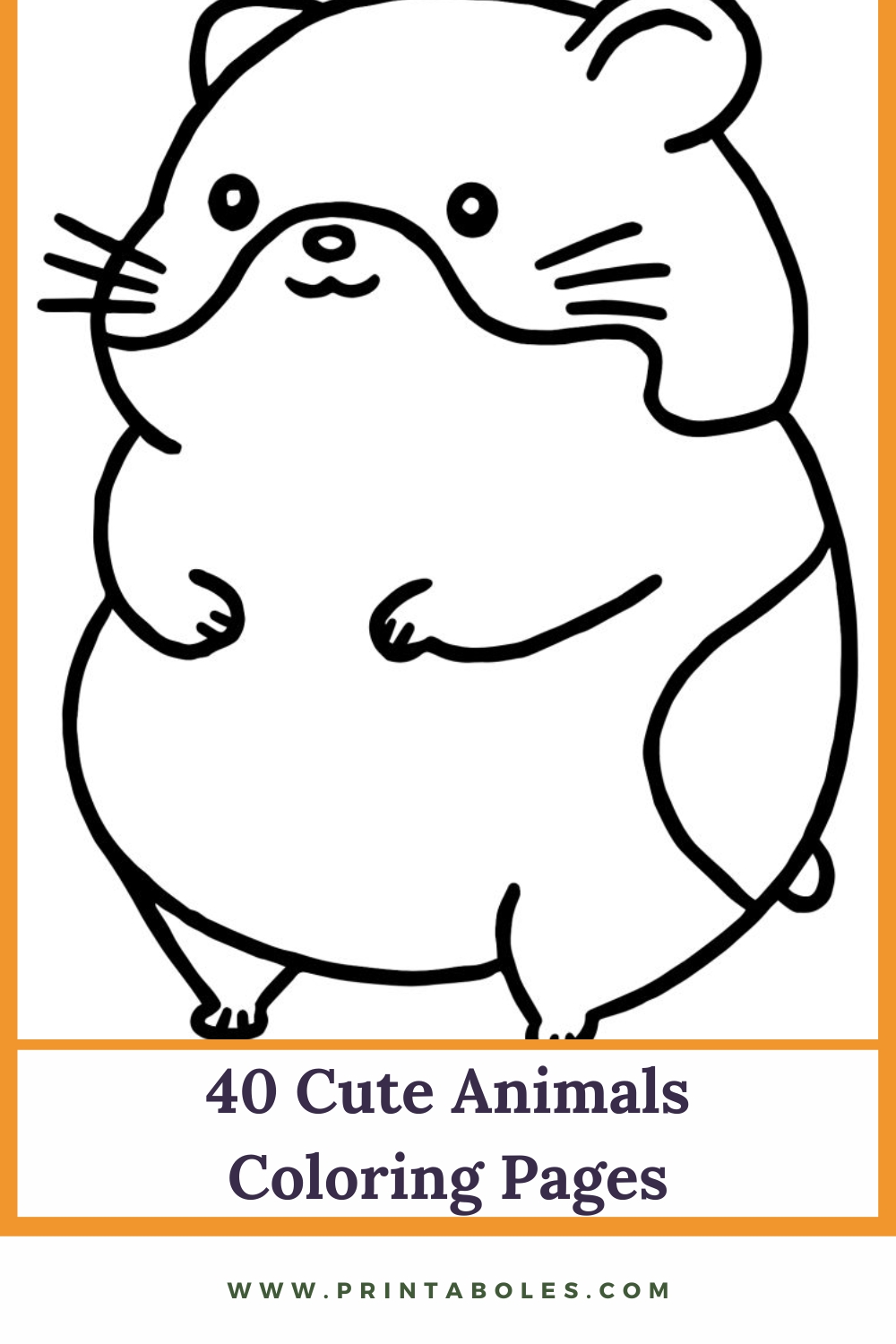 Free printable cute animals coloring pages