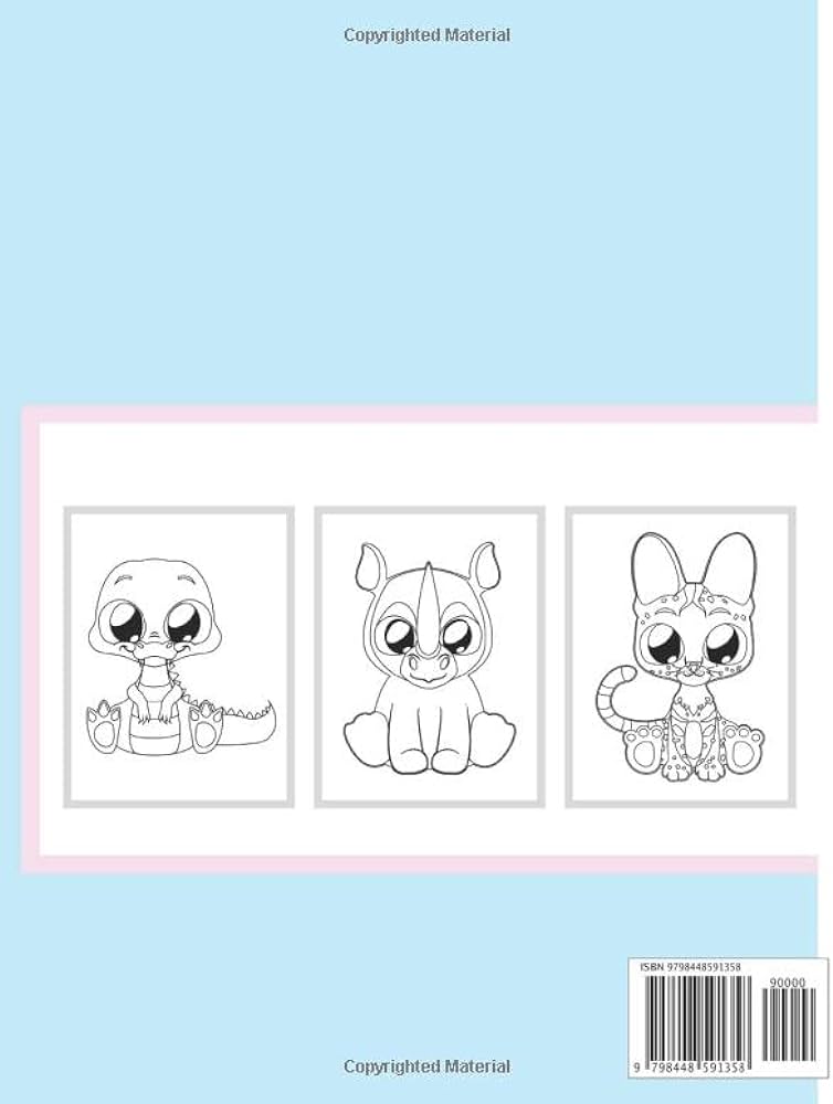 Cute animals coloring book for toddlers illustrations with the cutest animals cutest animals coloring pages for boys and girls r colory books