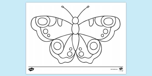 Free printable butterfly louring page louring sheets