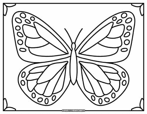 Butterfly coloring pages