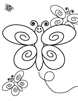 Butterfly printable coloring page