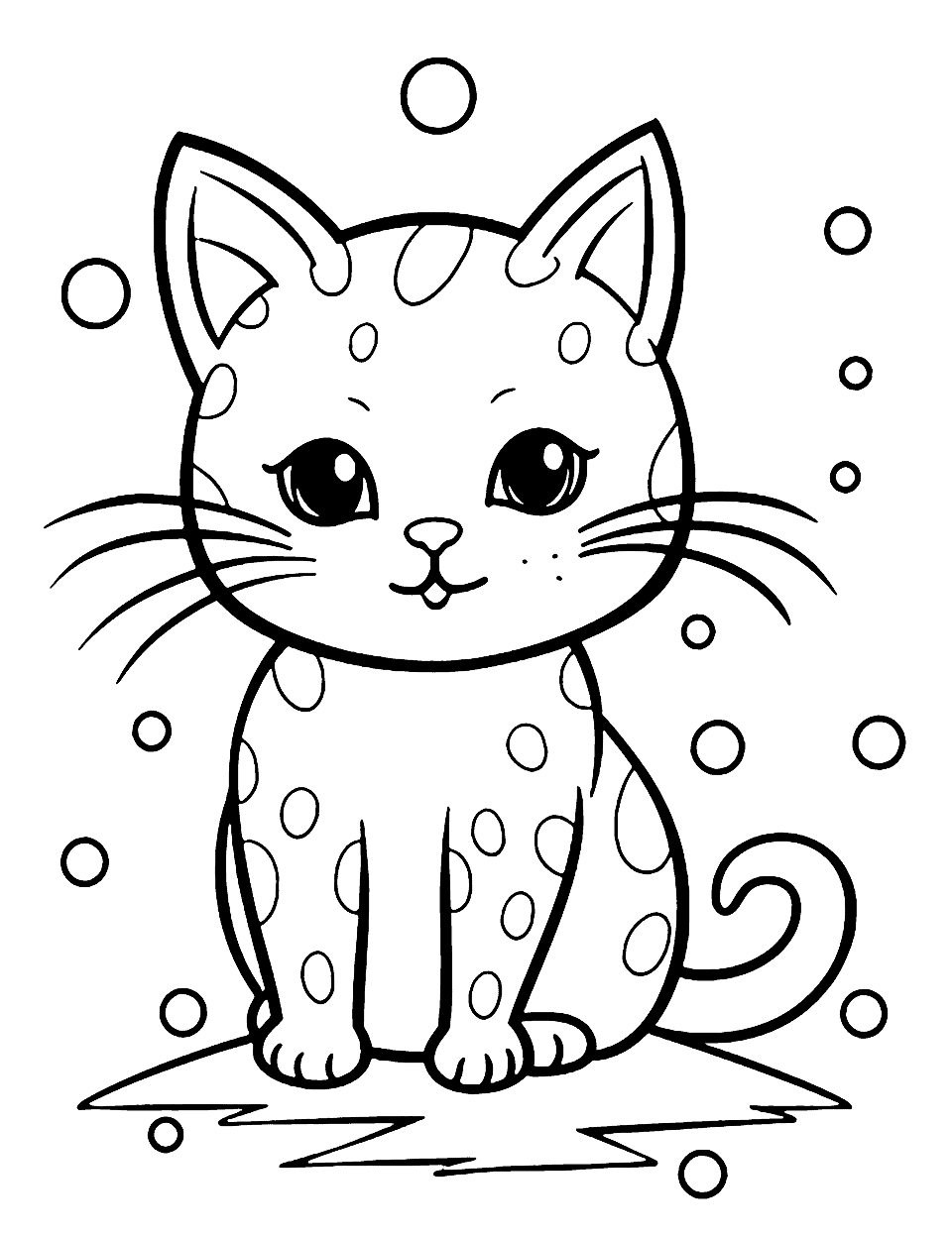 Cat coloring pages free printable sheets