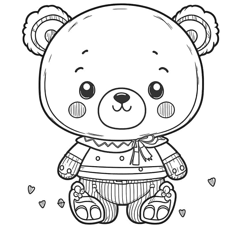 Kawaii coloring pages