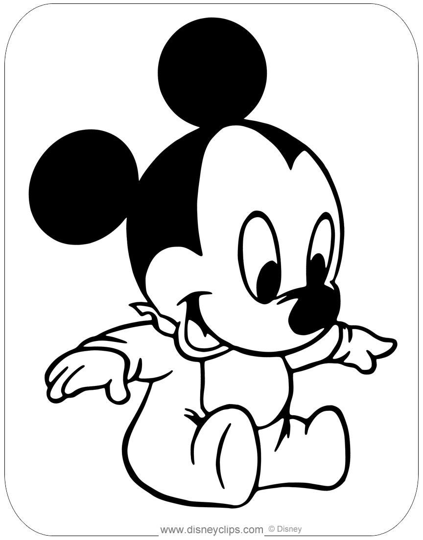 Printable disney babies coloring pages