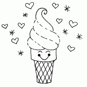 Cute food coloring pages printable for free download