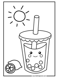 Unbelievably cute food coloring pages printable and free