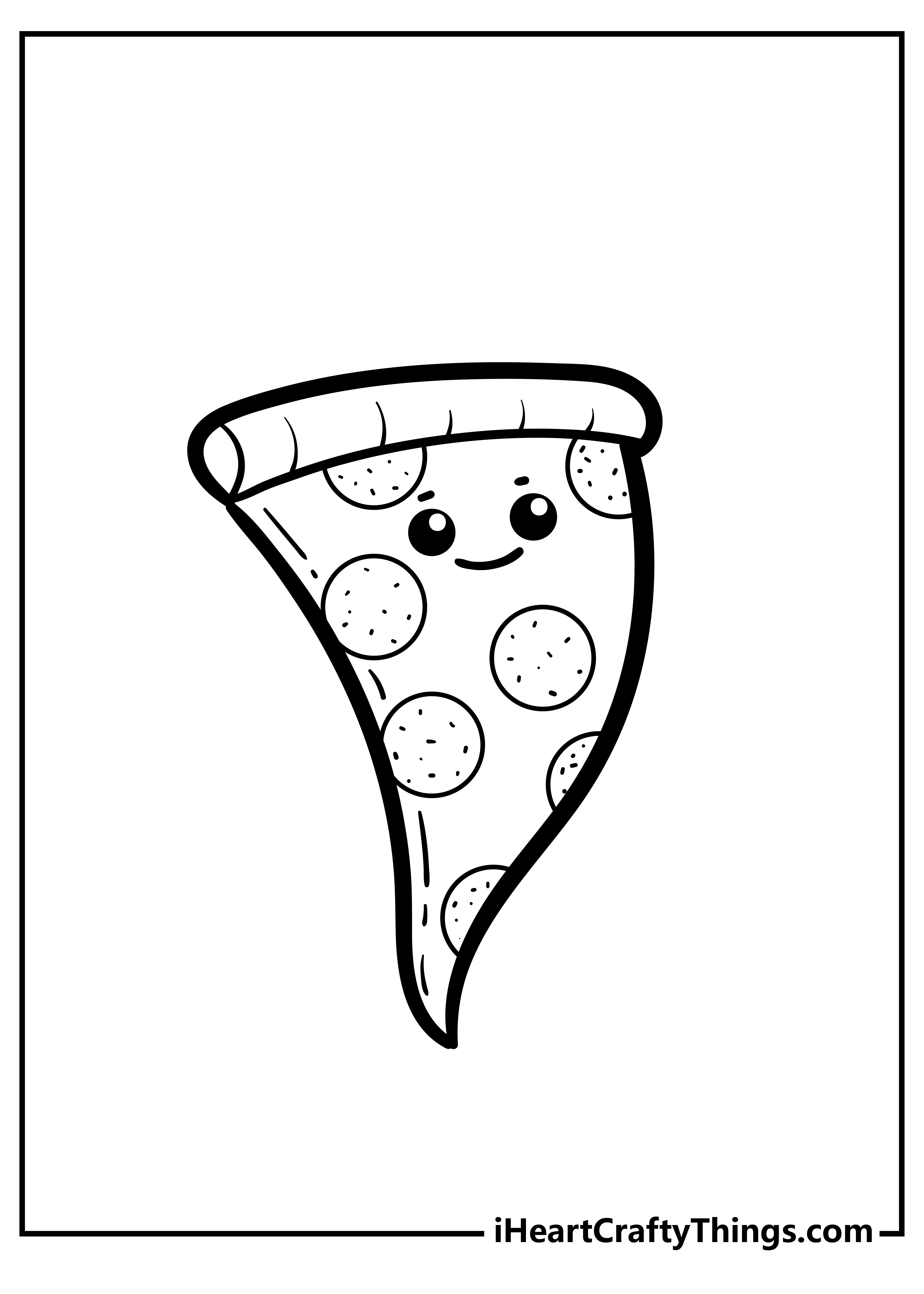 Cute food coloring pages free printables