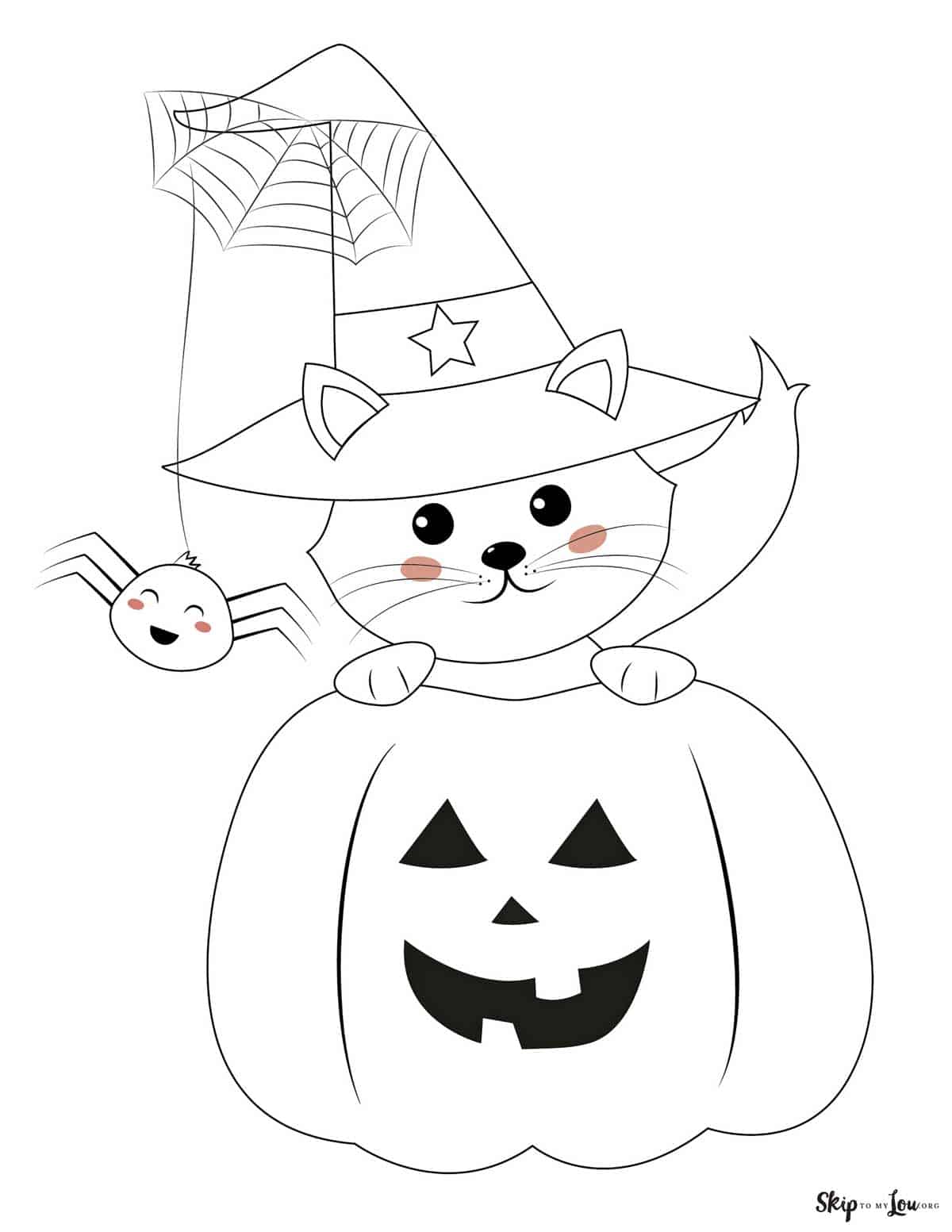 Cute halloween coloring pages to print and color skip to my lou