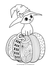 Halloween coloring pages â free printable pdf from