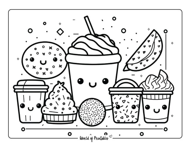 Kawaii coloring pages