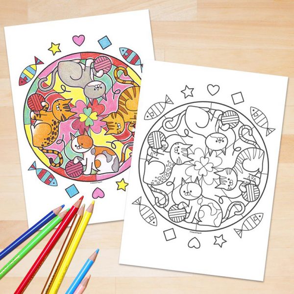 Free kawaii colouring pages and printables