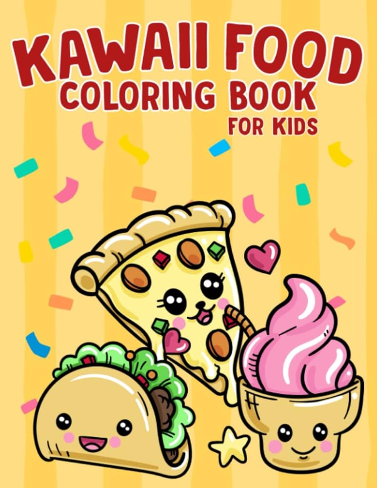 Cute and fun kawaii food coloring pages for kids kawaii food coloring pages cute food characters japanese food coloring pages printable coloring pages kids coloring pages sada batas books