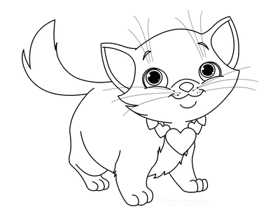 Free cat coloring pages for kids adults