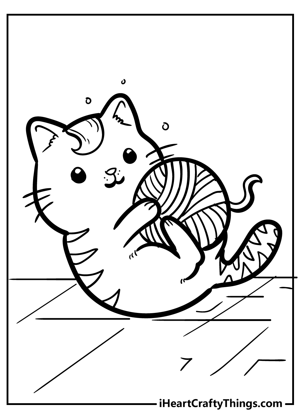 Kitten coloring pages free printables