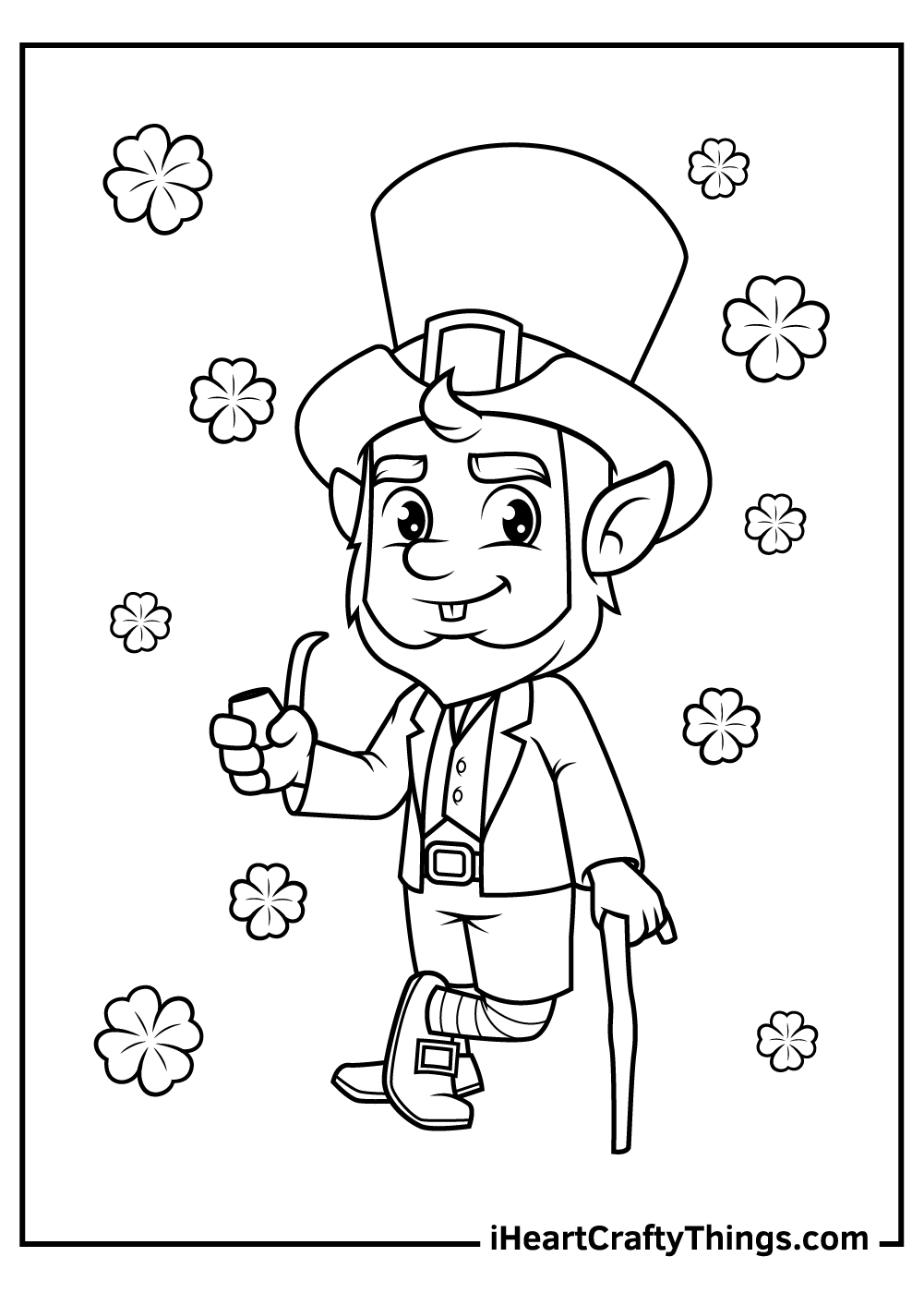 Leprechaun coloring pages updated