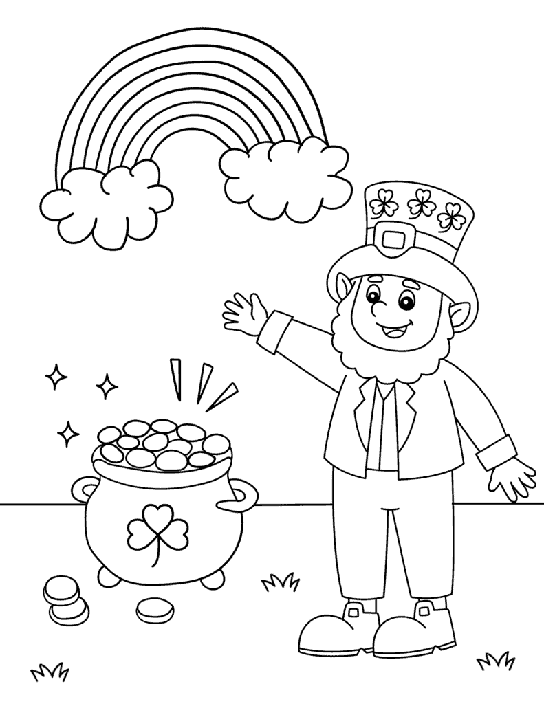 Free st patricks day coloring pages for kids