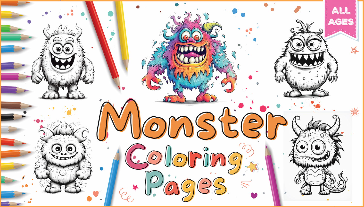 Monster coloring pages