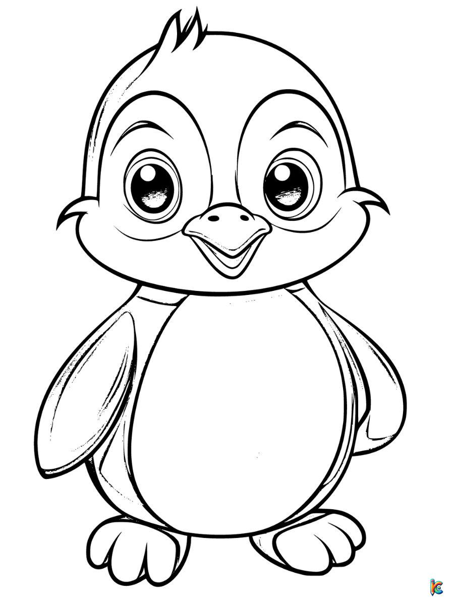 Penguin coloring pages â