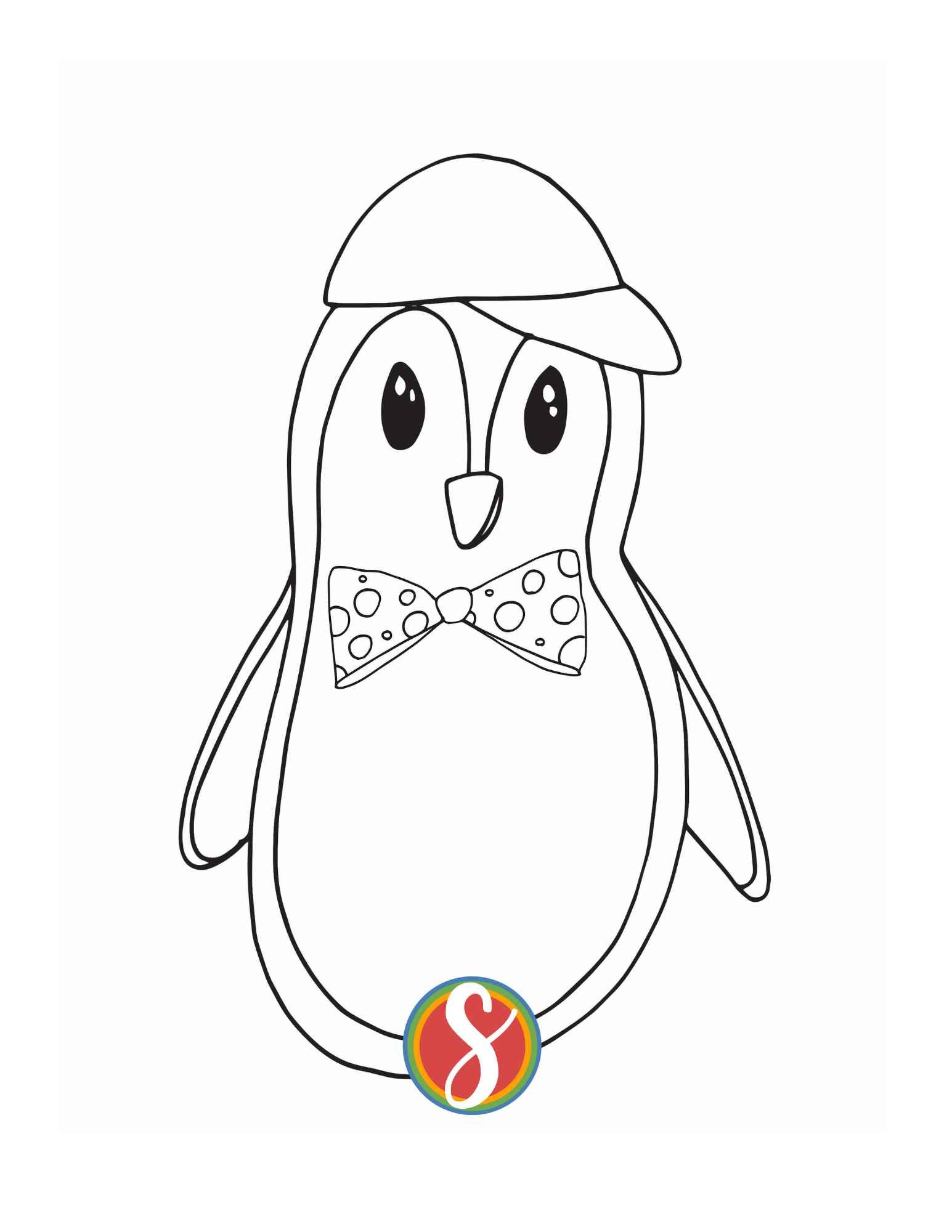 Free penguin coloring pages â stevie doodles