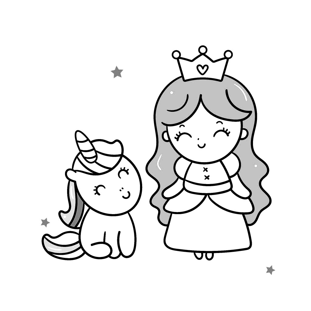 The cutest princess coloring pages for free