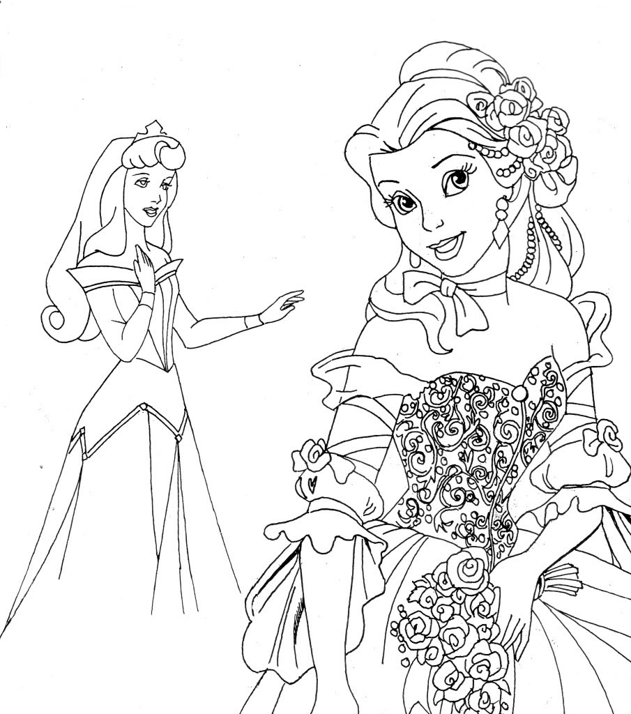 Coloring pages disney princess coloring pages