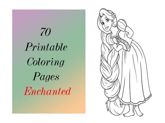 Coloring pages of princesses pdf printable cute easy color pages to print digital coloring book for kids girls instant download