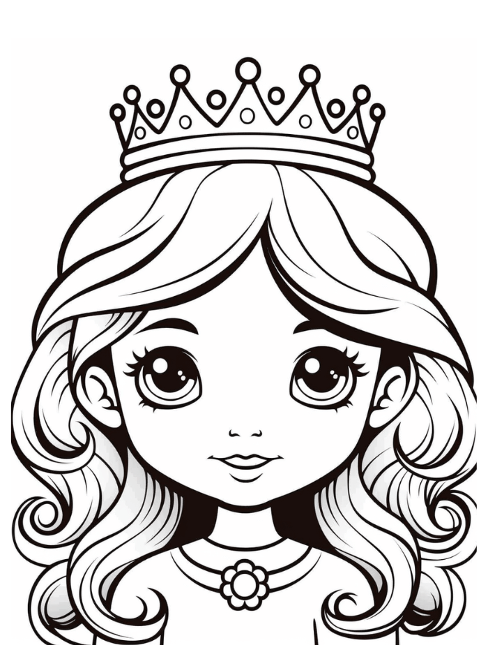 Princess coloring pages hue therapy