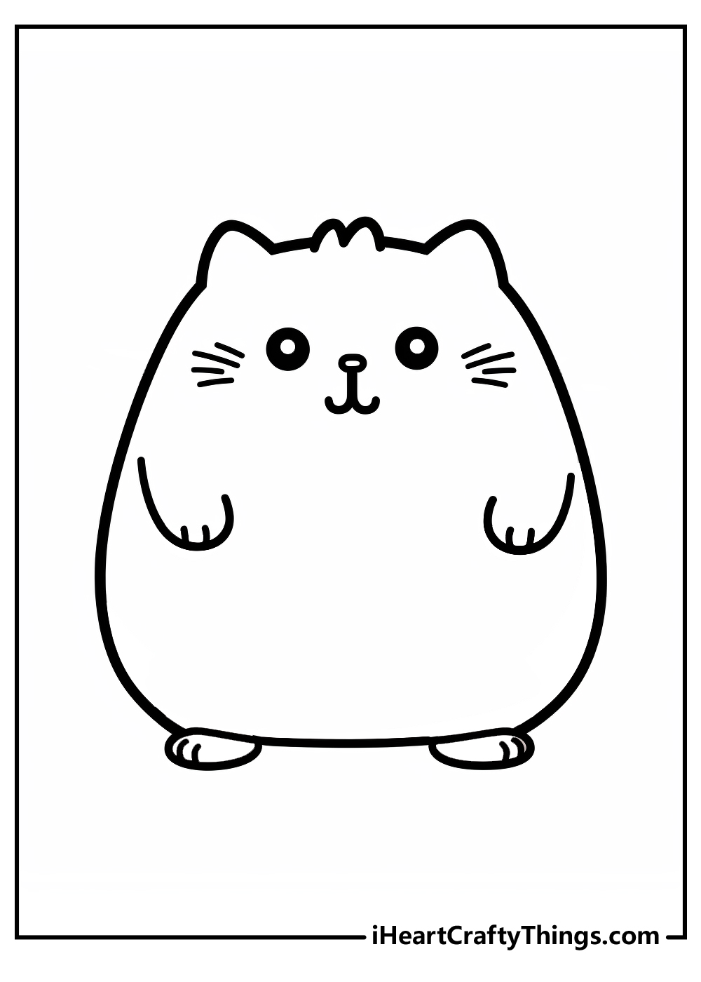 Pusheen coloring pages free printables