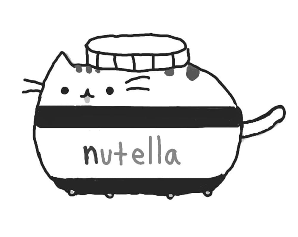 Pusheen coloring pages