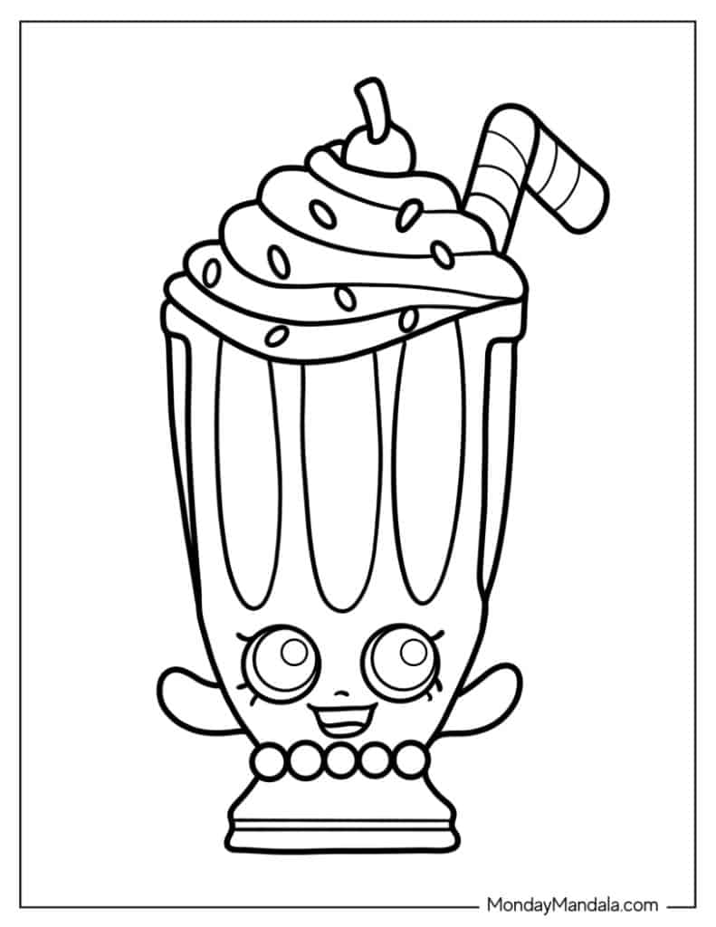 Shopkins coloring pages free pdf printables