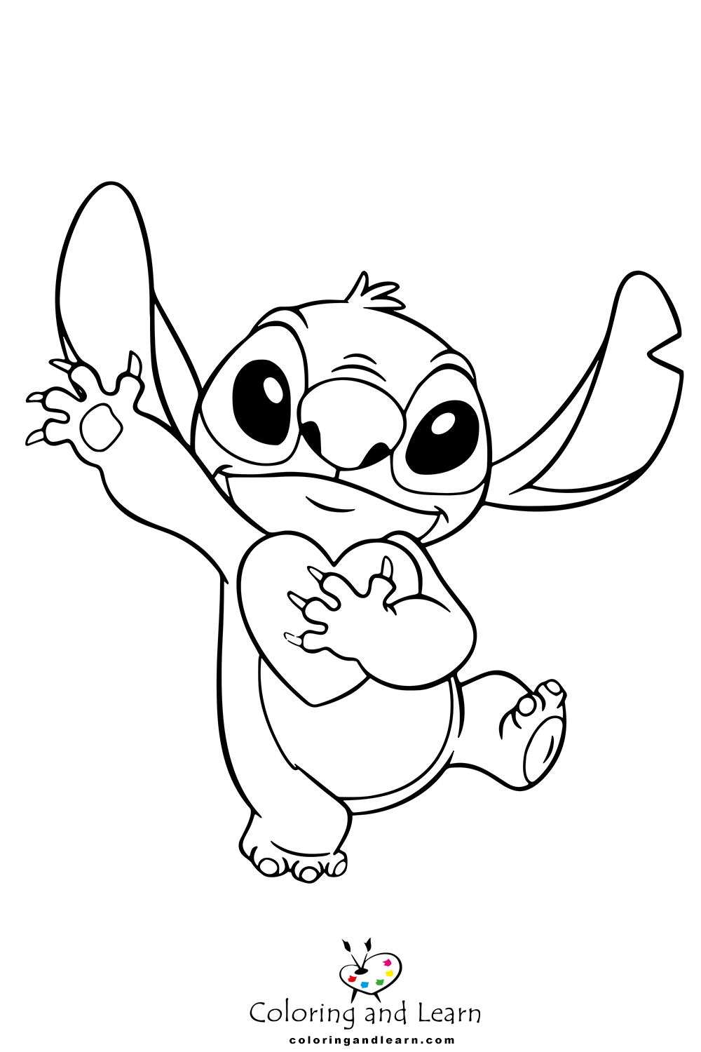 Stitch coloring pages