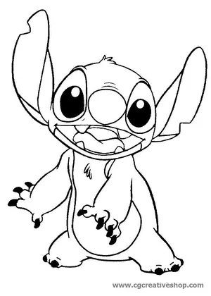 Stitch coloring pages