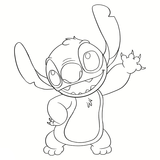 Stitch coloring pages printable