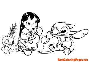 Lilo and stitch coloring pages