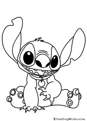 Stitch coloring pages