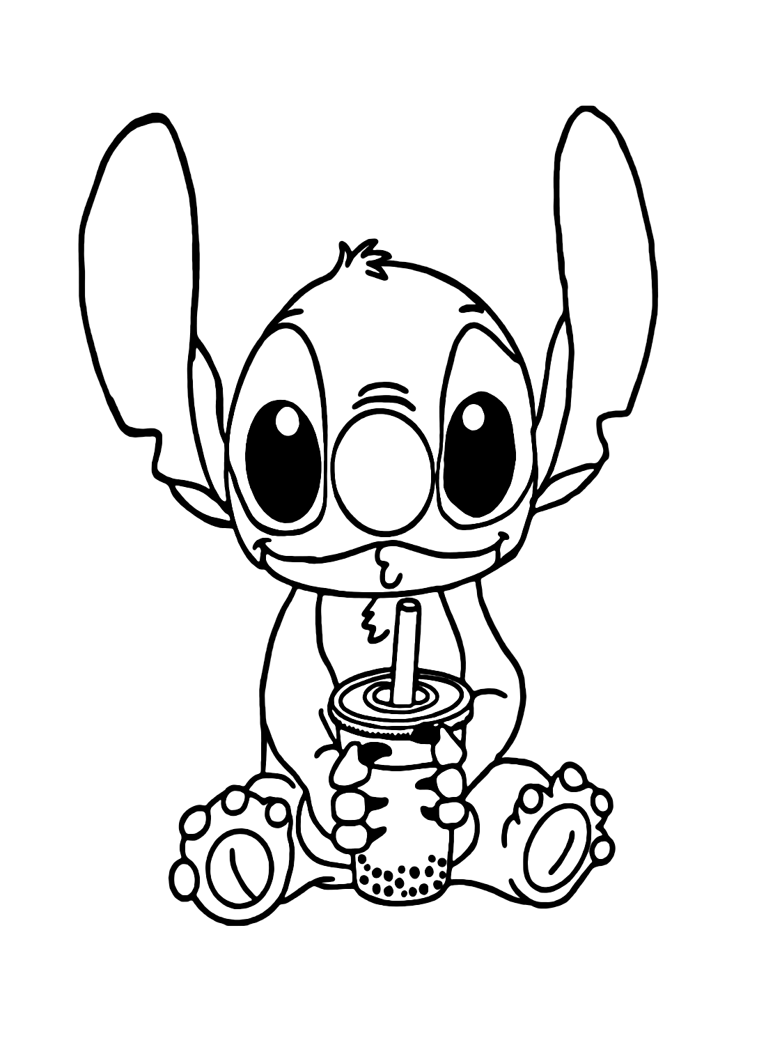 Stitch coloring pages