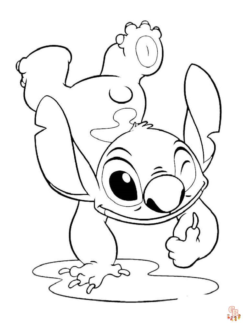 Stitch coloring pages