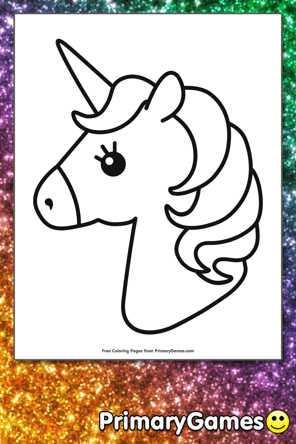 Cute unicorn coloring page â free printable pdf from