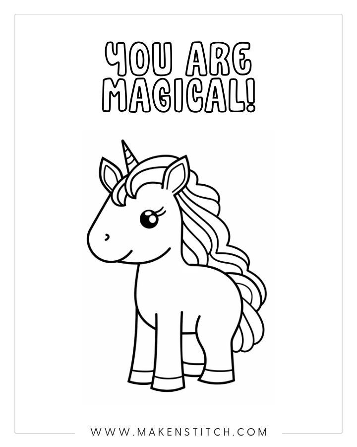 Free unicorn coloring pages for kids and adults