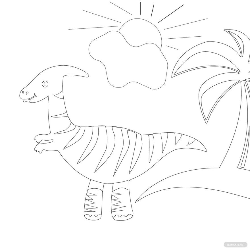 Free dinosaur coloring pages