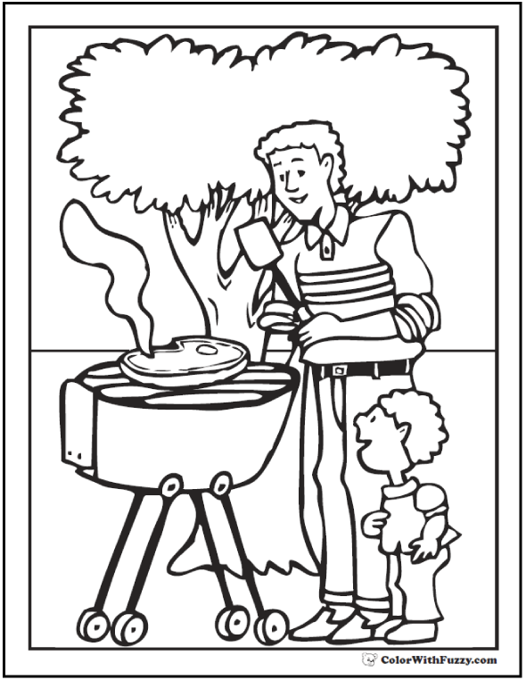 Fathers day coloring pages print and customize for dad