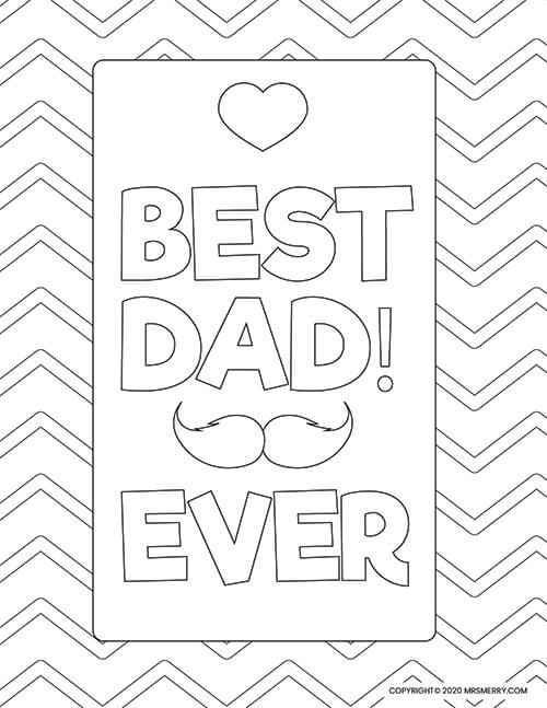 Dad coloring pages