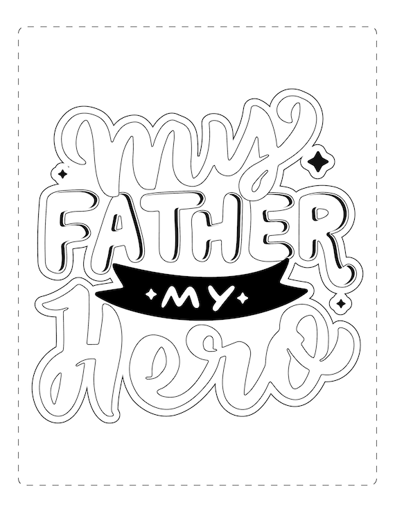 Printable fathers day and dad coloring pages
