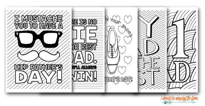 Free fathers day printable coloring pages i should be mopping the floor