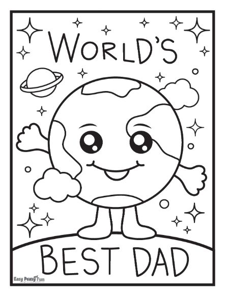 Printable fathers day coloring pages