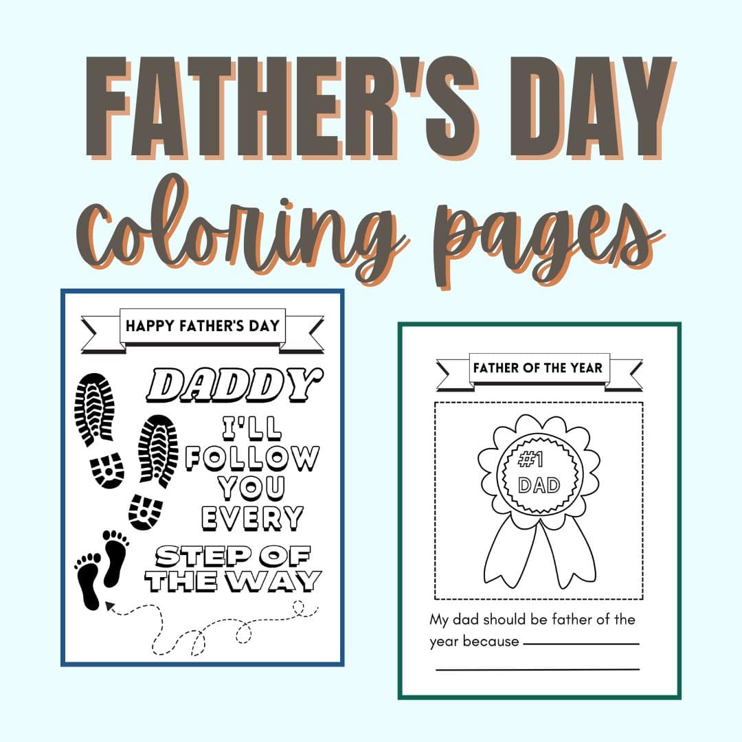 Printable fathers day coloring pages