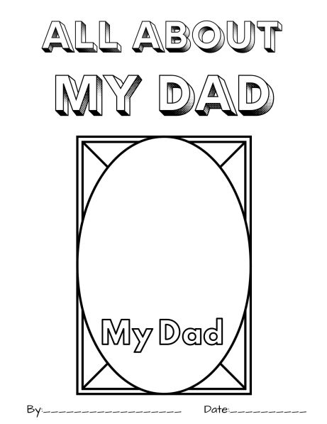All about my dad free printable book craft corner diy